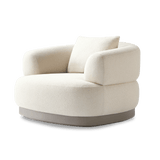 Amalfi Swivel Lounge Chair | Aluminum Asteroid, Copacabana Midnight,