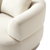 Amalfi Swivel Lounge Chair | Aluminum Asteroid, Copacabana Midnight,