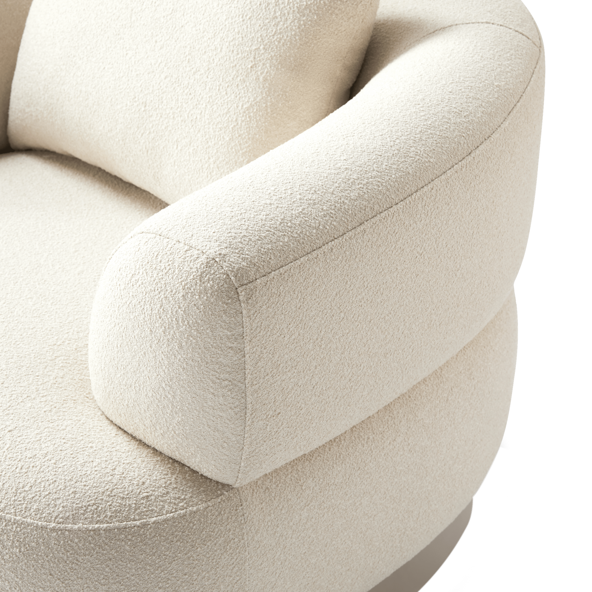 Amalfi Swivel Lounge Chair | Aluminum Asteroid, Copacabana Midnight,