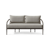 Andre 2 Seat Sofa | Aluminum Asteroid, Copacabana Midnight,