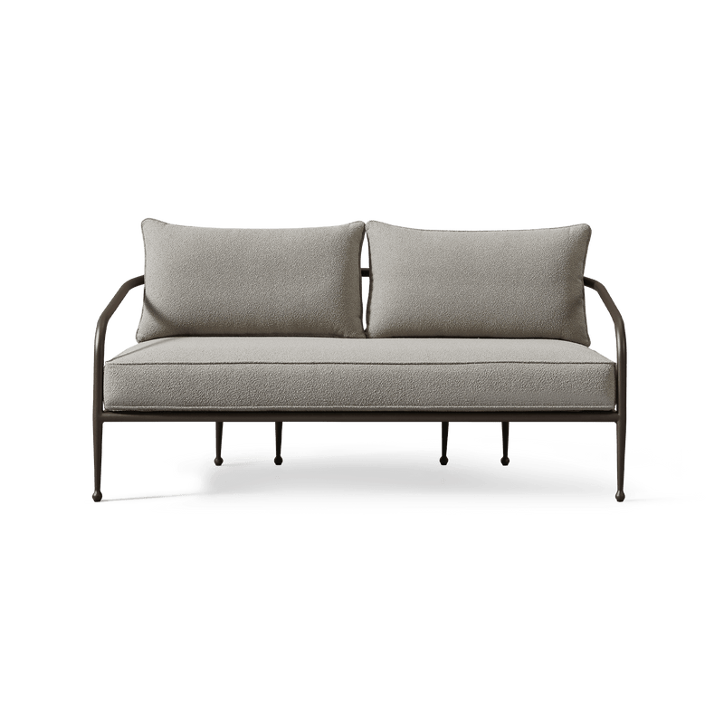 Andre 2 Seat Sofa | Aluminum Asteroid, Copacabana Midnight,