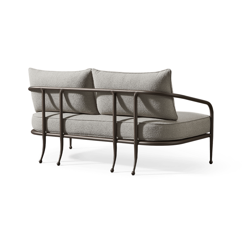 Andre 2 Seat Sofa | Aluminum Asteroid, Copacabana Midnight,