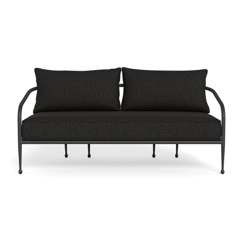 Andre 2 Seat Sofa | Aluminum Asteroid, Copacabana Midnight,