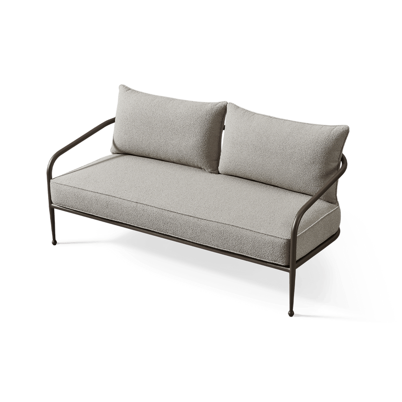 Andre 2 Seat Sofa | Aluminum Asteroid, Copacabana Midnight,