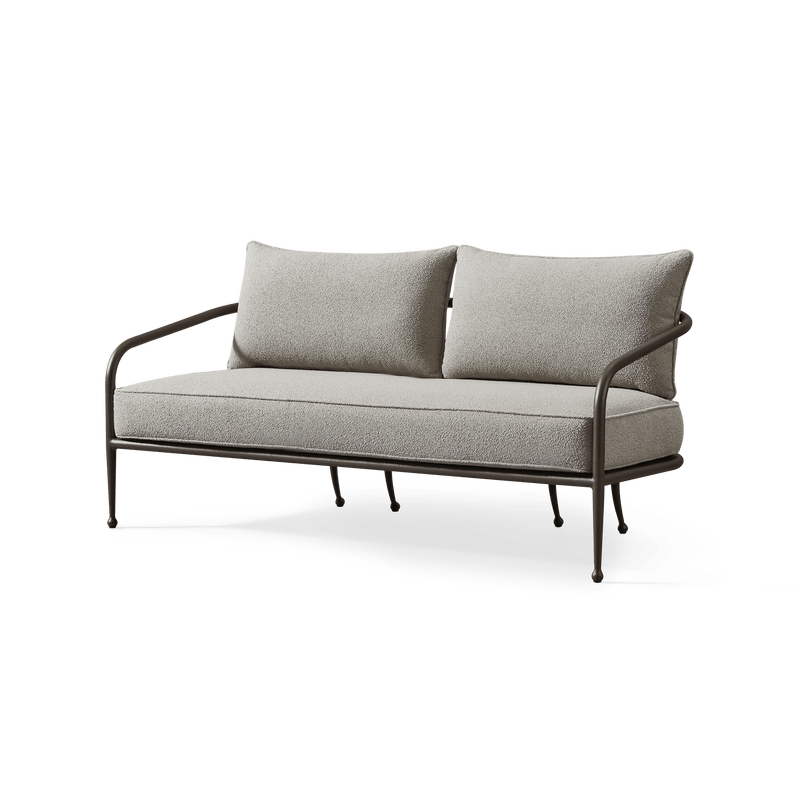 Andre 2 Seat Sofa | Aluminum Asteroid, Copacabana Midnight,