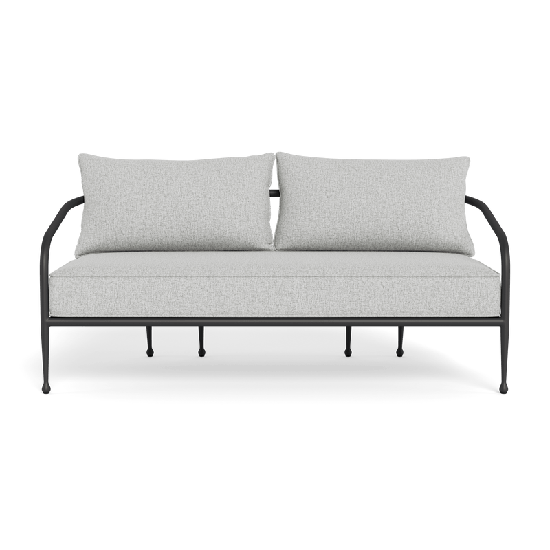 Andre 2 Seat Sofa | Aluminum Asteroid, Copacabana Sand,