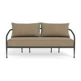 Andre 2 Seat Sofa | Aluminum Asteroid, Panama Coco,