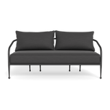 Andre 2 Seat Sofa | Aluminum Asteroid, Panama Grafito,