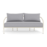 Andre 2 Seat Sofa | Aluminum Bone, Panama Coco,