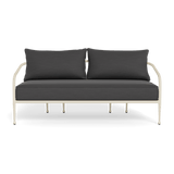 Andre 2 Seat Sofa | Aluminum Bone, Panama Grafito,