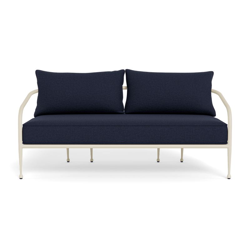 Andre 2 Seat Sofa | Aluminum Bone, Siesta Indigo,