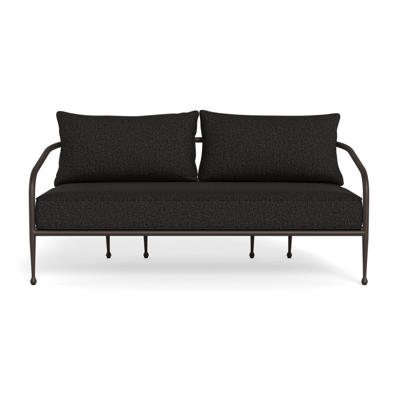 Andre 2 Seat Sofa | Aluminum Bronze, Copacabana Midnight,