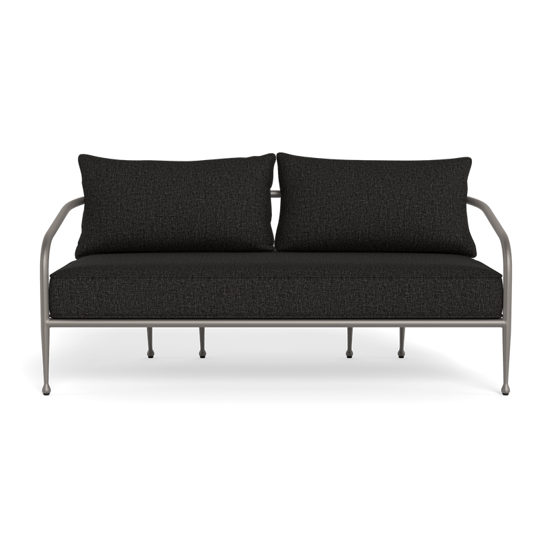 Andre 2 Seat Sofa | Aluminum Taupe, Copacabana Midnight,