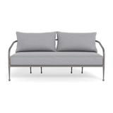 Andre 2 Seat Sofa | Aluminum Taupe, Panama Cloud,