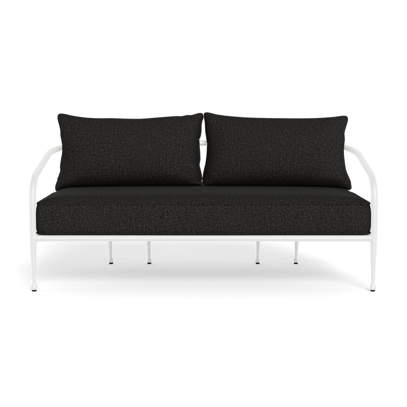 Andre 2 Seat Sofa | Aluminum White, Copacabana Midnight,