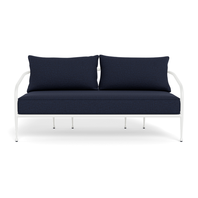 Andre 2 Seat Sofa | Aluminum White, Siesta Indigo,