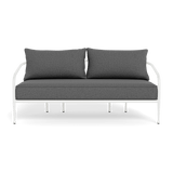 Andre 2 Seat Sofa | Aluminum White, Siesta Slate,