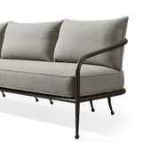 Andre 3 Seat Sofa | Aluminum Asteroid, Copacabana Midnight,