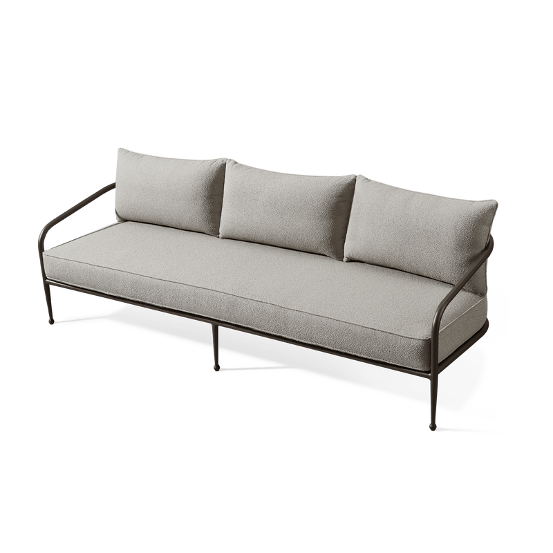 Andre 3 Seat Sofa | Aluminum Asteroid, Copacabana Midnight,