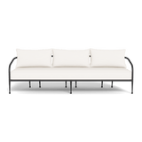 Andre 3 Seat Sofa | Aluminum Asteroid, Panama Blanco,