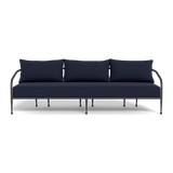 Andre 3 Seat Sofa | Aluminum Asteroid, Siesta Indigo,