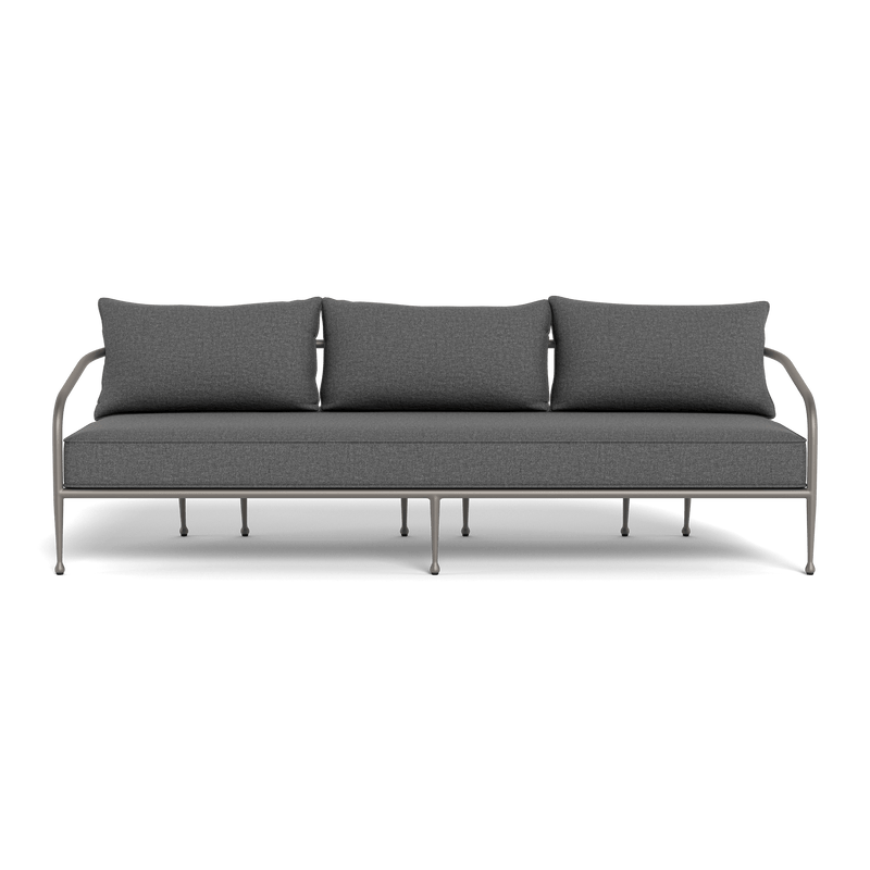 Andre 3 Seat Sofa | Aluminum Taupe, Siesta Slate,