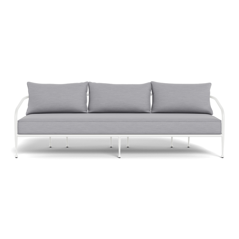 Andre 3 Seat Sofa | Aluminum White, Panama Cloud,