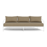 Andre 3 Seat Sofa | Aluminum White, Panama Coco,