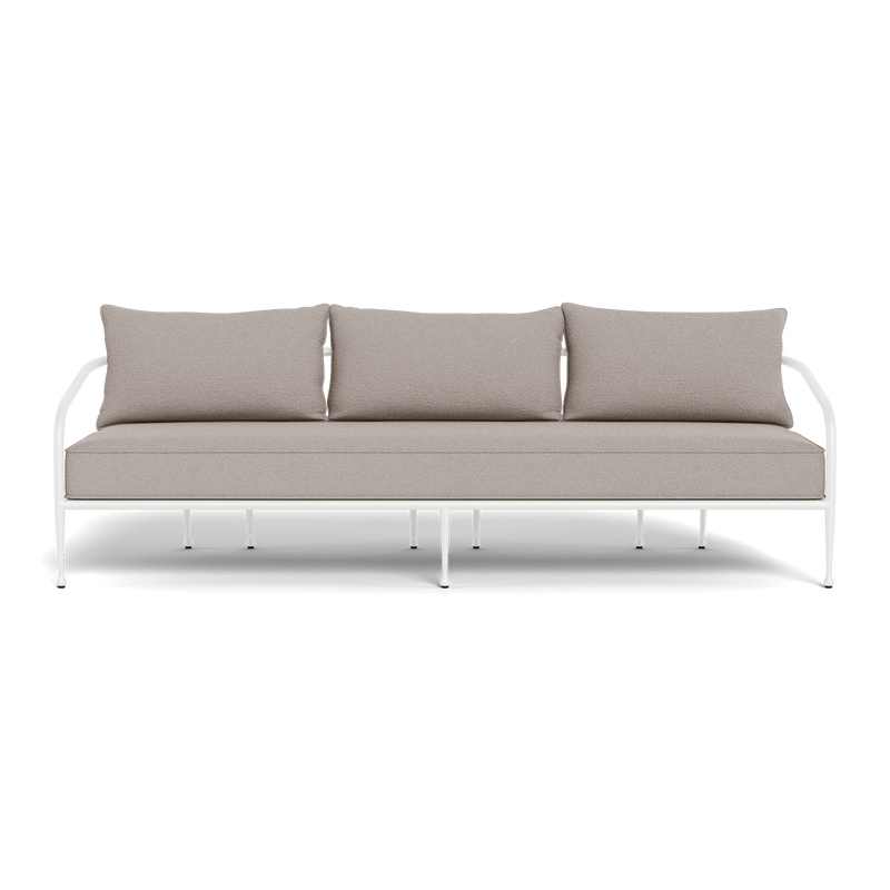 Andre 3 Seat Sofa | Aluminum White, Riviera Stone,