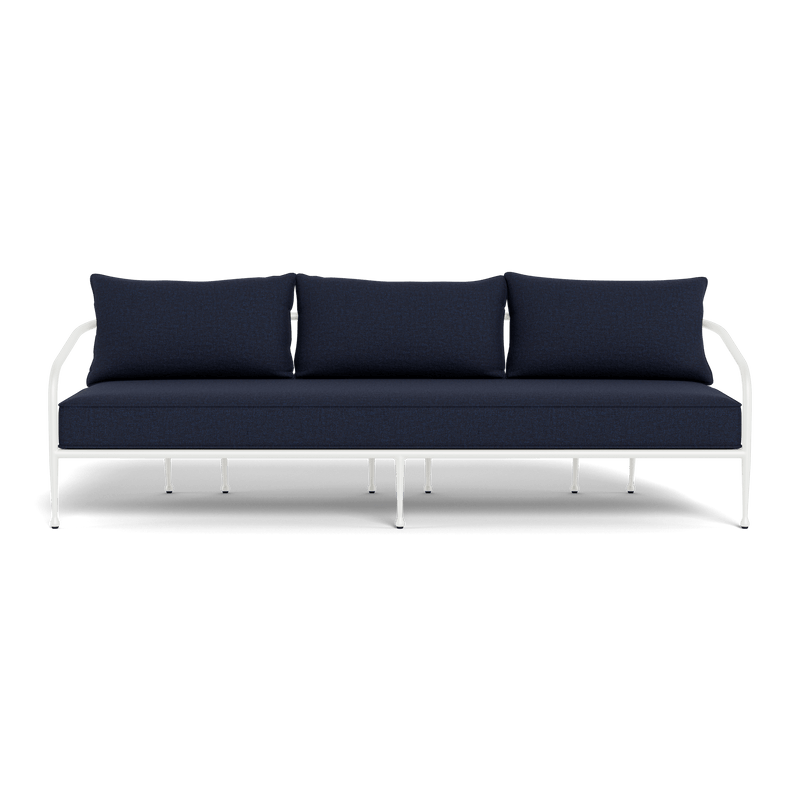 Andre 3 Seat Sofa | Aluminum White, Siesta Indigo,