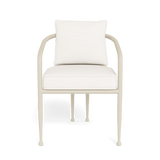 Andre Dining Chair | Aluminum Bone, Panama Blanco,