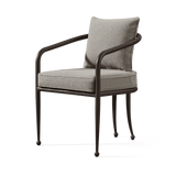 Andre Dining Chair | Aluminum Bronze, Riviera Stone,