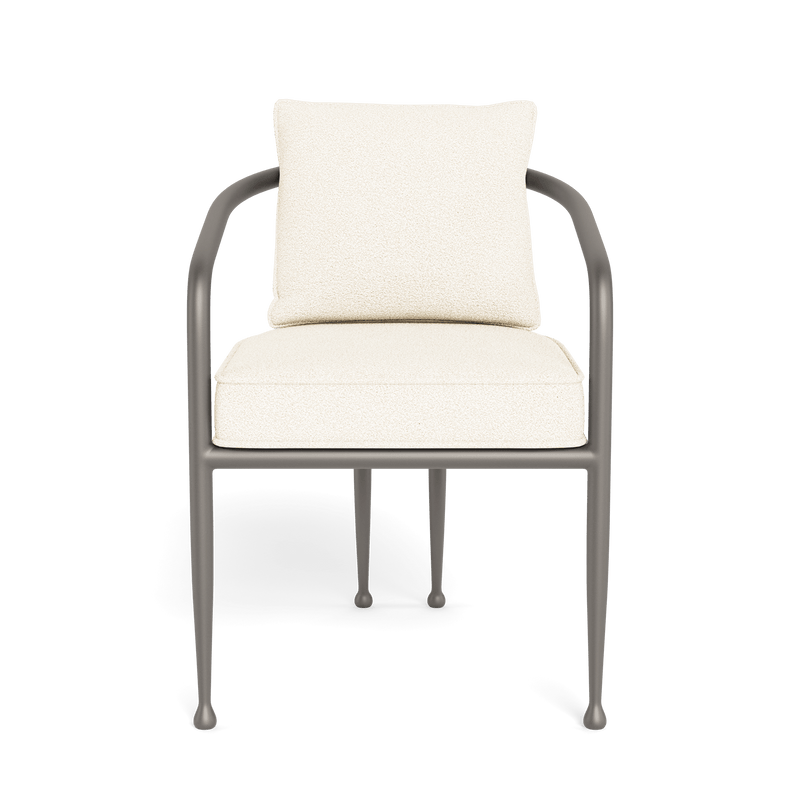 Andre Dining Chair | Aluminum Taupe, Riviera Ivory,