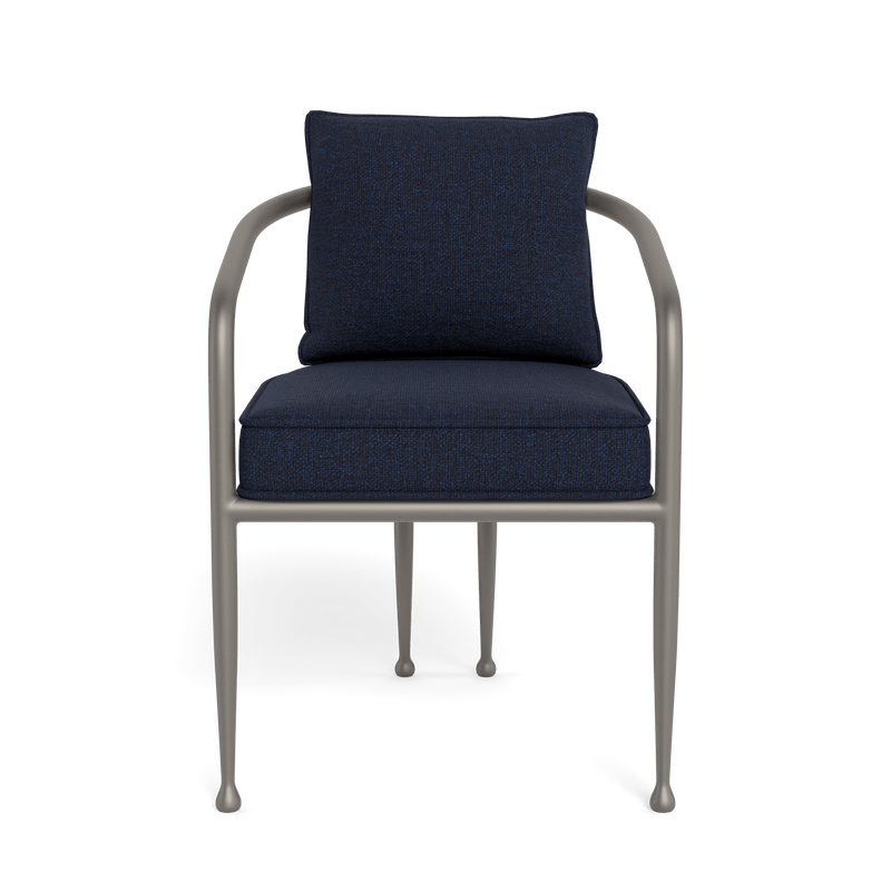 Andre Dining Chair | Aluminum Taupe, Siesta Indigo,