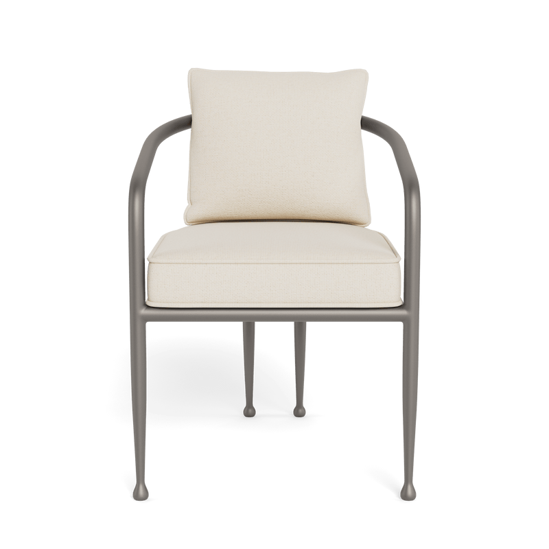 Andre Dining Chair | Aluminum Taupe, Siesta Ivory,