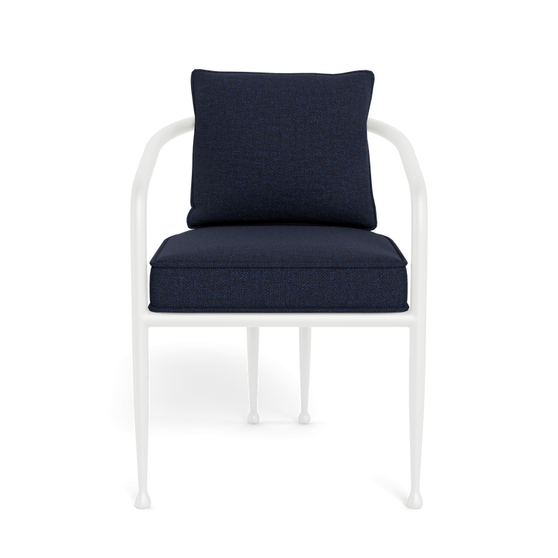 Andre Dining Chair | Aluminum White, Siesta Indigo,