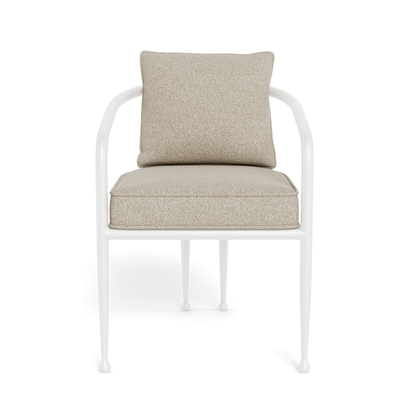 Andre Dining Chair | Aluminum White, Siesta Taupe,