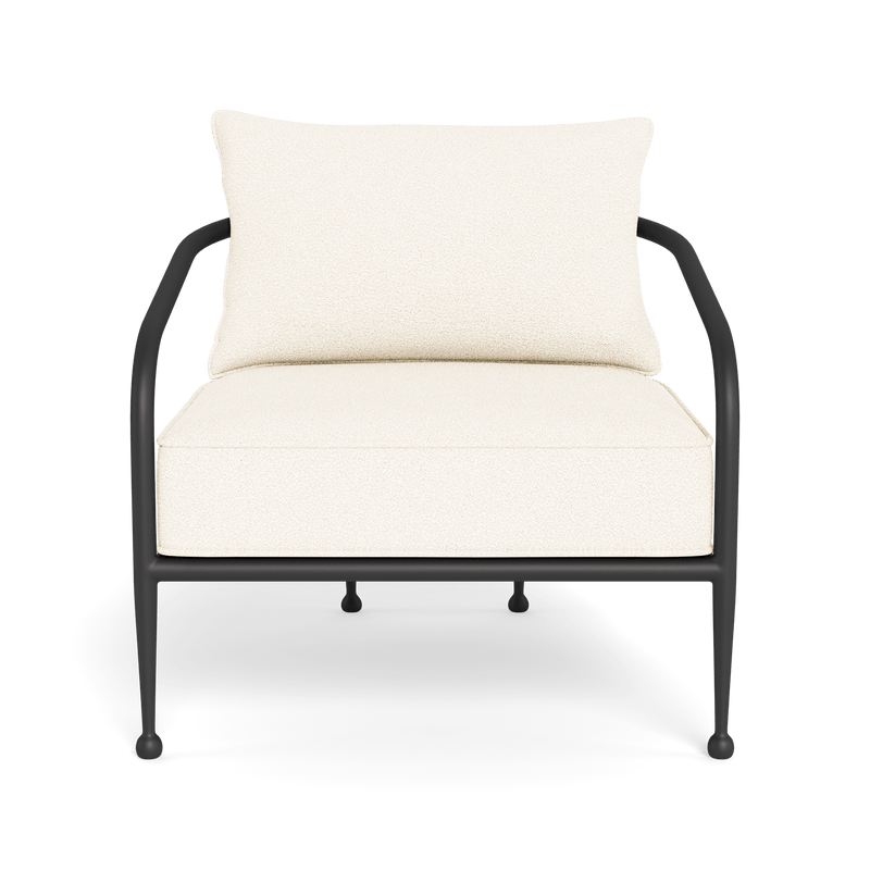 Andre Lounge Chair | Aluminum Asteroid, Riviera Ivory,