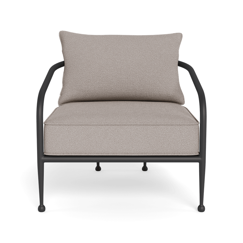 Andre Lounge Chair | Aluminum Asteroid, Riviera Stone,