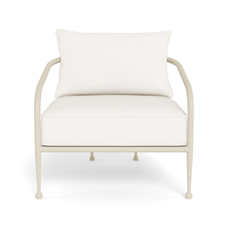 Andre Lounge Chair | Aluminum Bone, Panama Blanco,