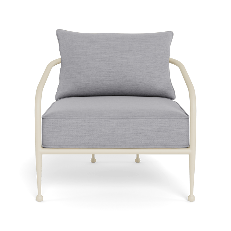 Andre Lounge Chair | Aluminum Bone, Panama Cloud,