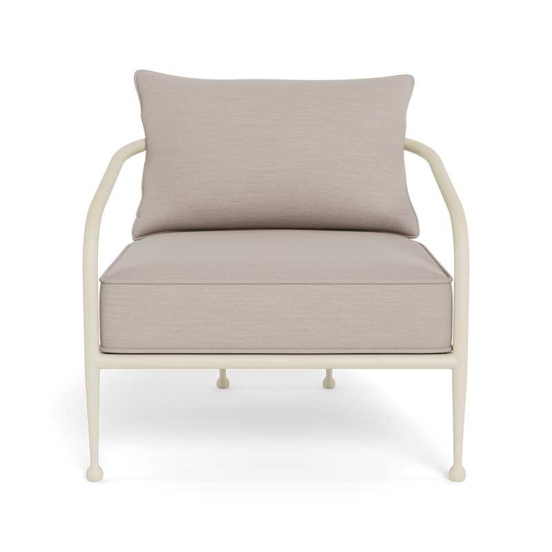 Andre Lounge Chair | Aluminum Bone, Panama Marble,