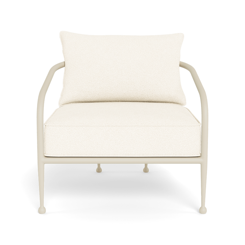 Andre Lounge Chair | Aluminum Bone, Riviera Ivory,