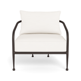 Andre Lounge Chair | Aluminum Bronze, Panama Blanco,