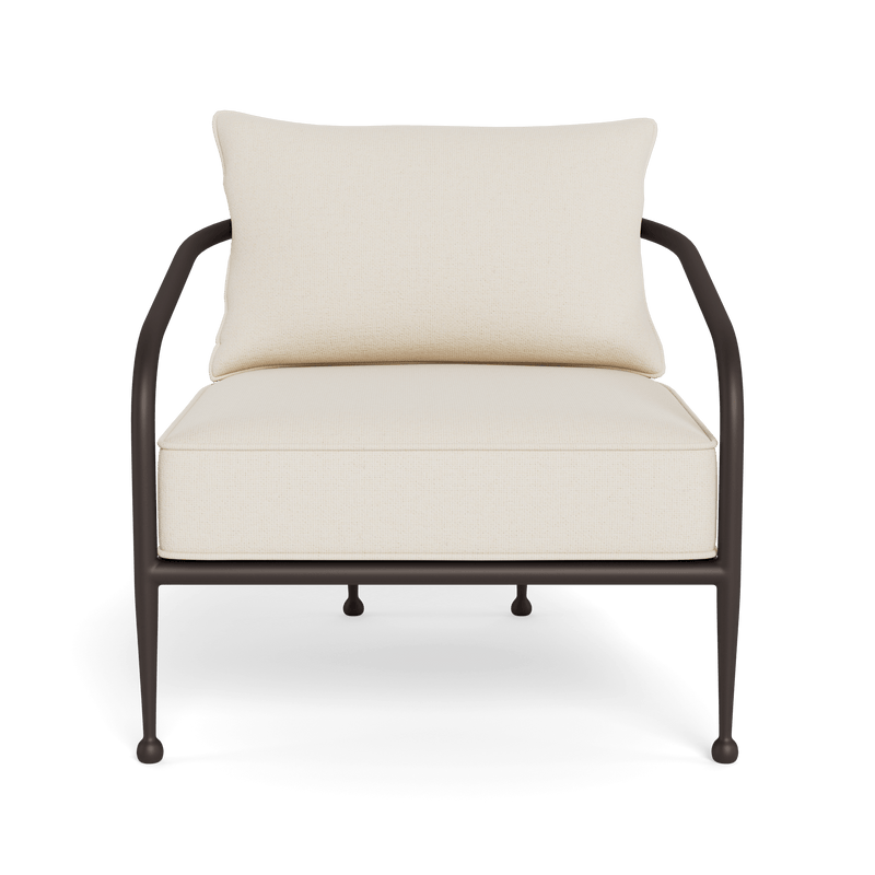 Andre Lounge Chair | Aluminum Bronze, Siesta Ivory,