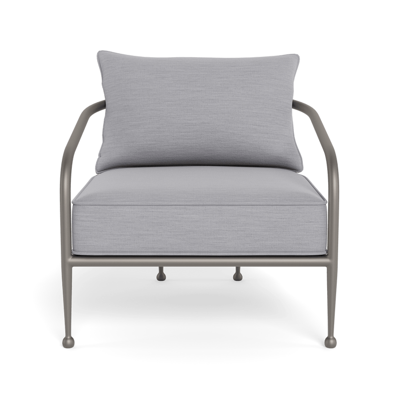 Andre Lounge Chair | Aluminum Taupe, Panama Cloud,