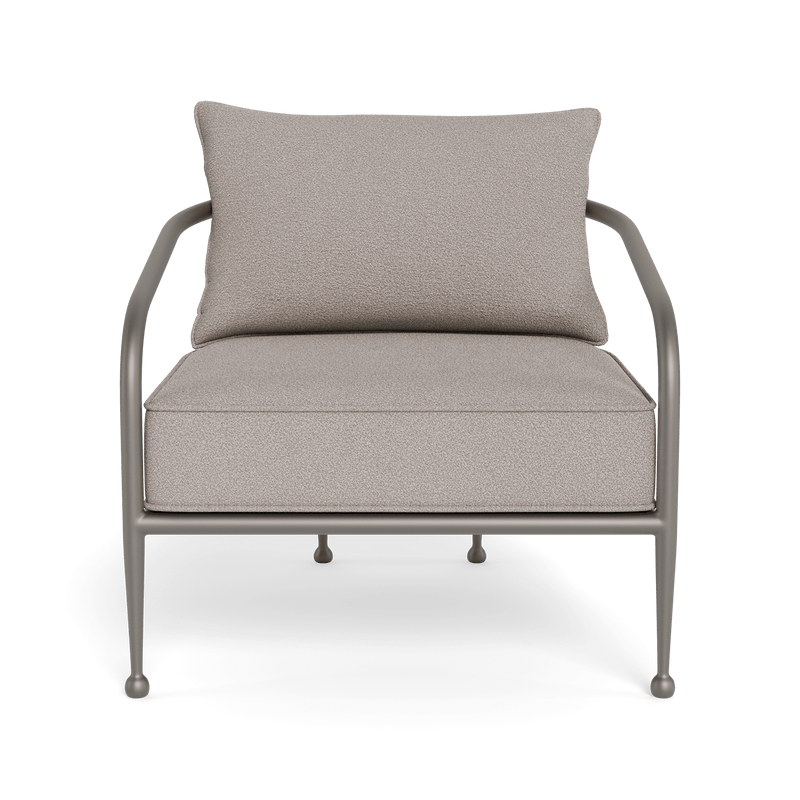 Andre Lounge Chair | Aluminum Taupe, Riviera Stone,