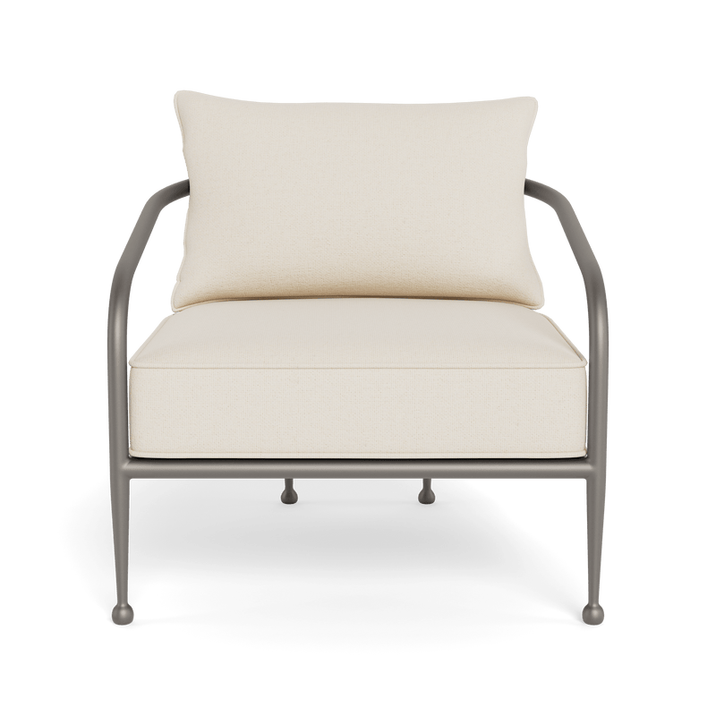 Andre Lounge Chair | Aluminum Taupe, Siesta Ivory,