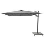 Antego Cantilever Umbrella + Base | Silk Grey Granite, Aluminum Anthracite, Gris Nature