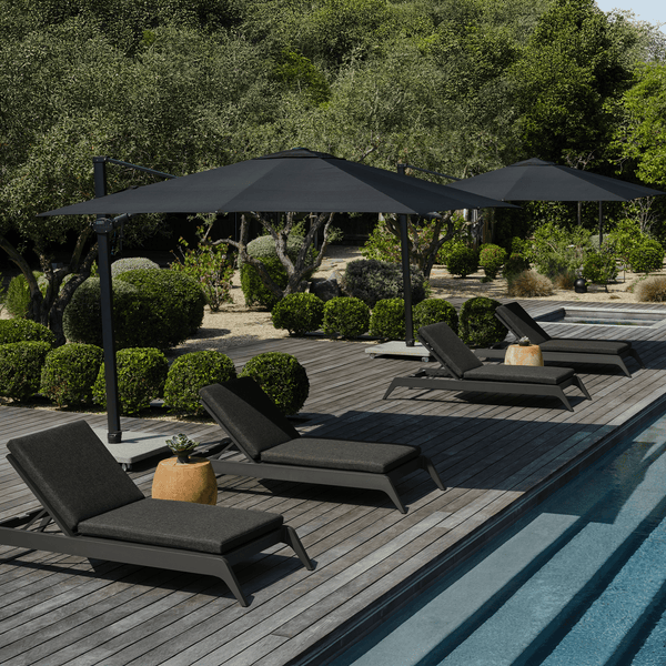 Antego Cantilever Umbrella (Stone Base Sold Separately) | Aluminum Linen, Natural,